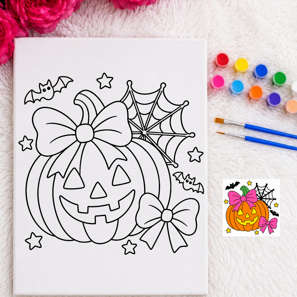 Press & Paint - Cute Pumpkin- Halloween
