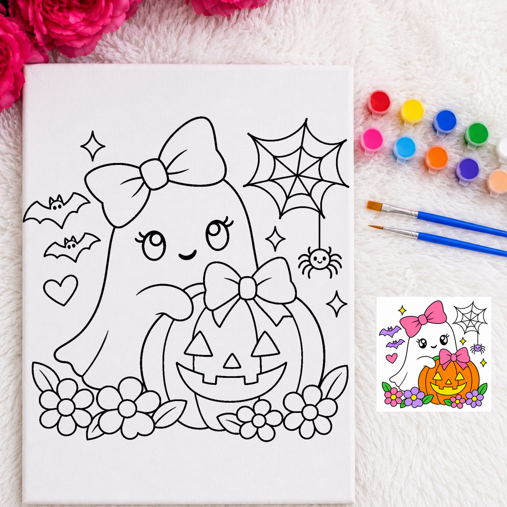 Press & Paint - Cute & Scary Ghost- Halloween