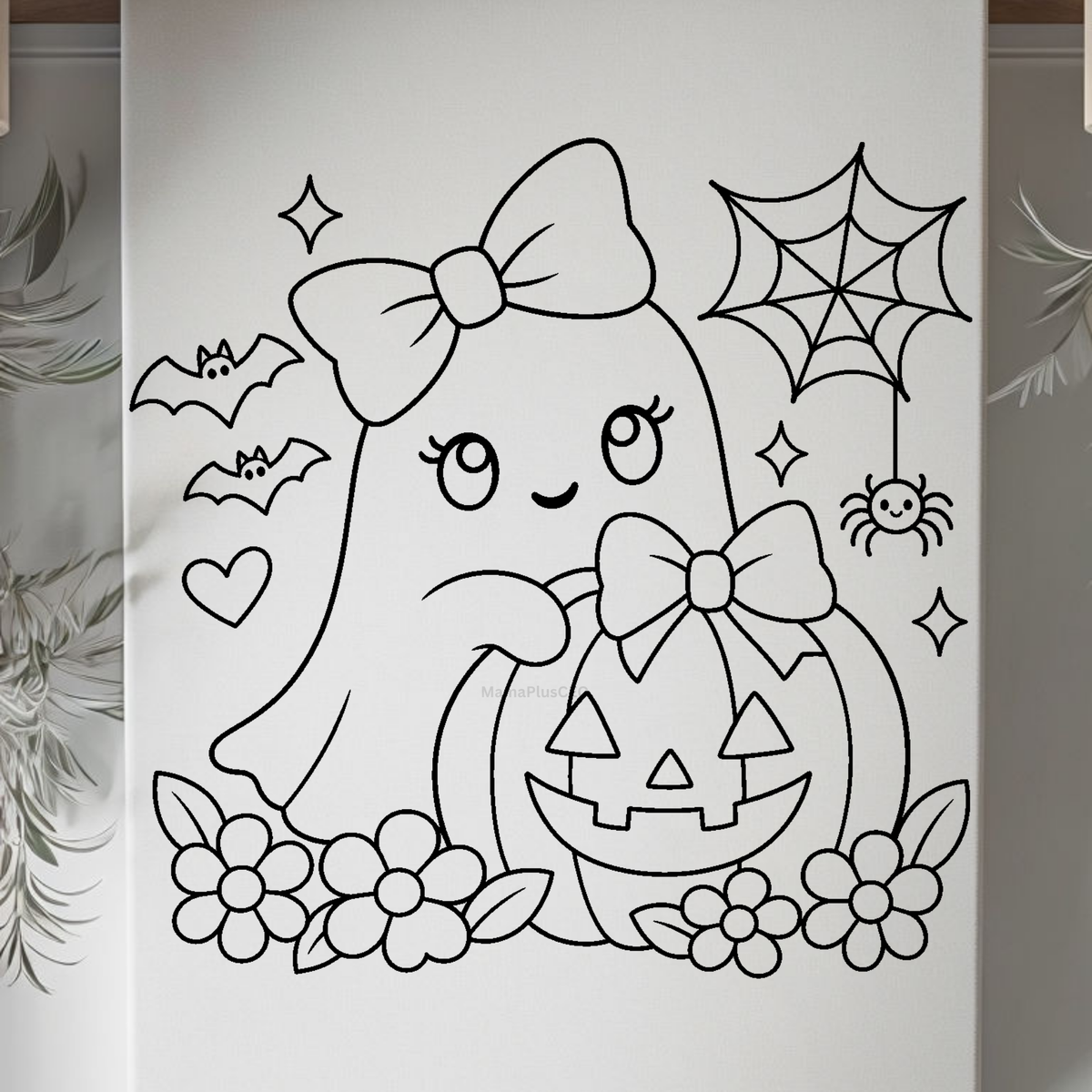 Press & Paint - Cute & Scary Ghost- Halloween