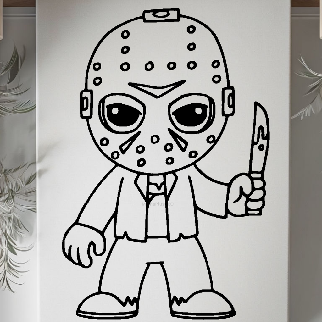 Press & Paint Kit - Jason Halloween
