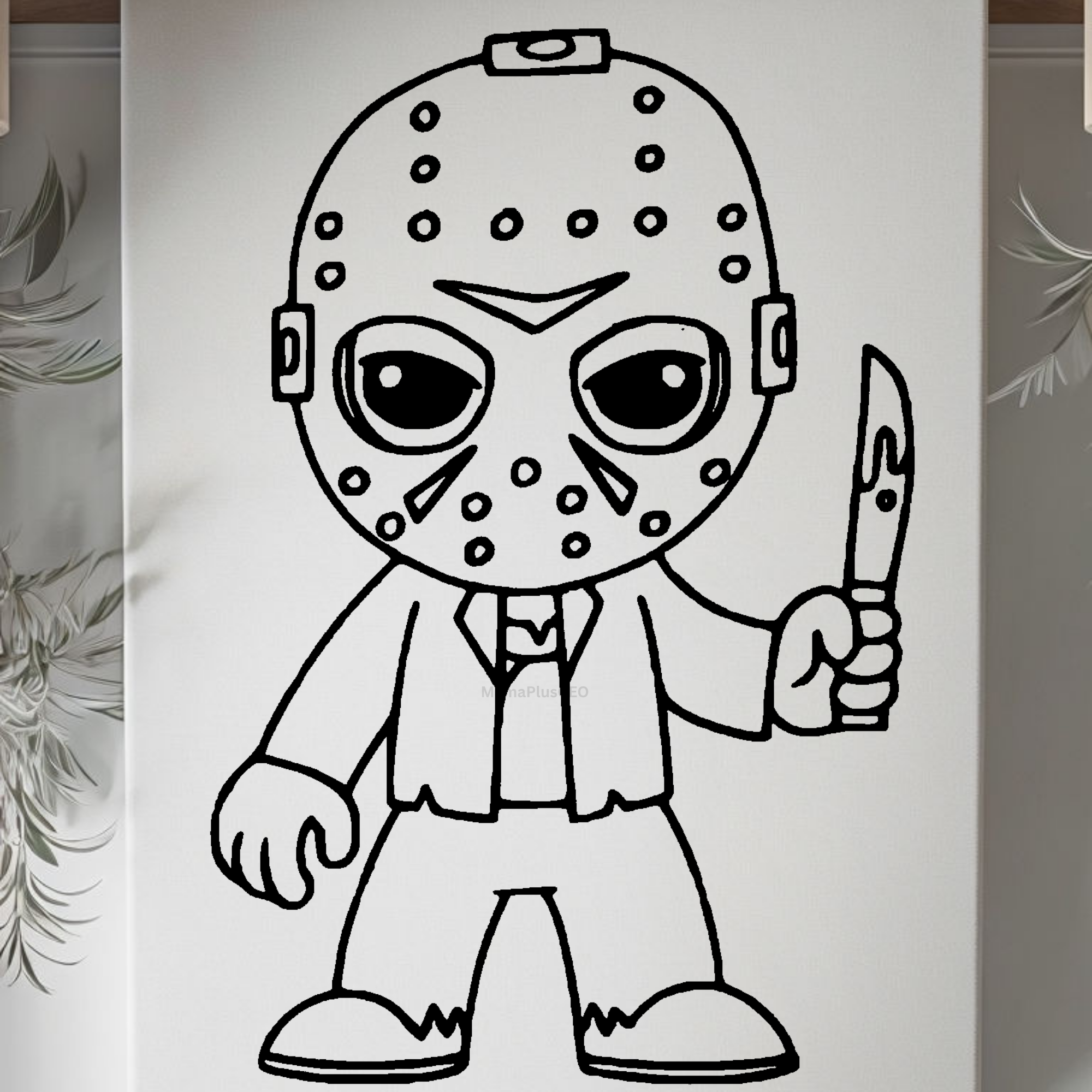 Press & Paint Kit - Jason Halloween