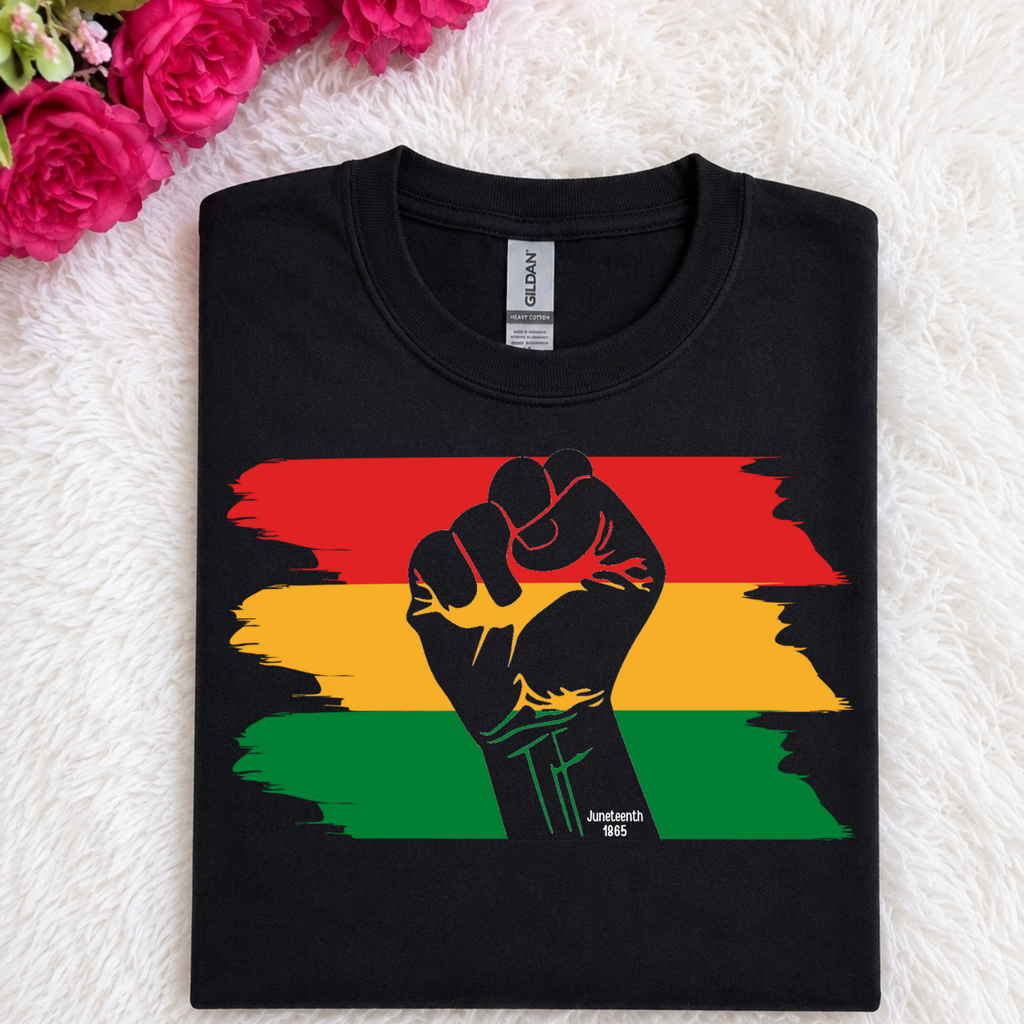 Juneteenth Fist Juneteenth Tshirt or Full Color DTF Transfer