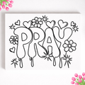 Press & Paint - Sneaker - Floral drip - Pray
