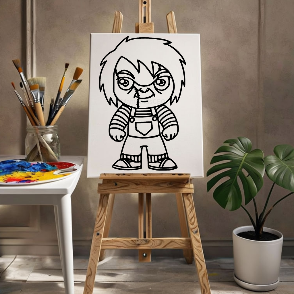 Press & Paint Kit - Chucky Halloween