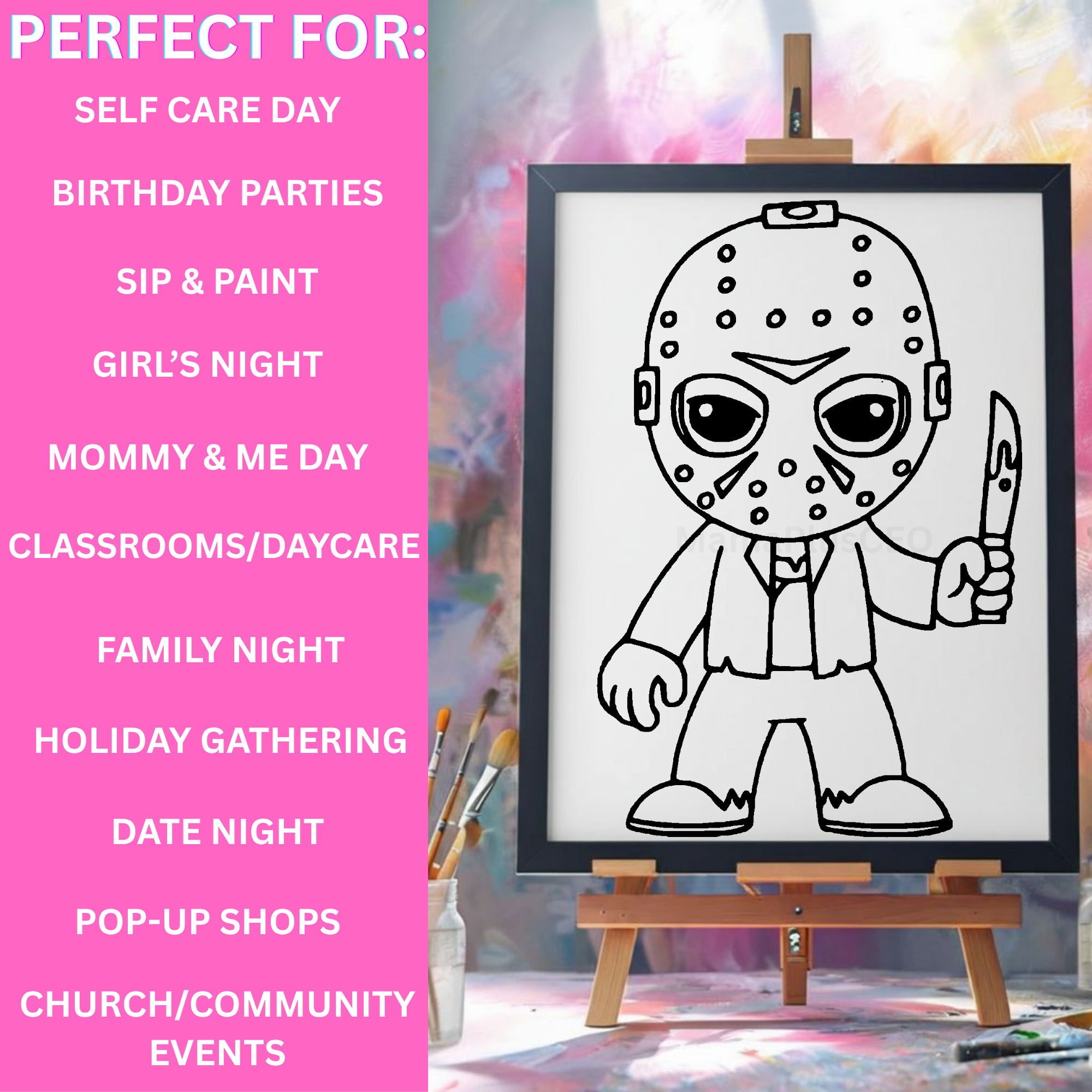 Press & Paint Kit - Jason Halloween