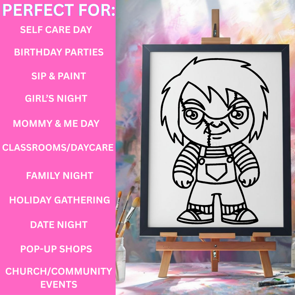 Press & Paint Kit - Chucky Halloween