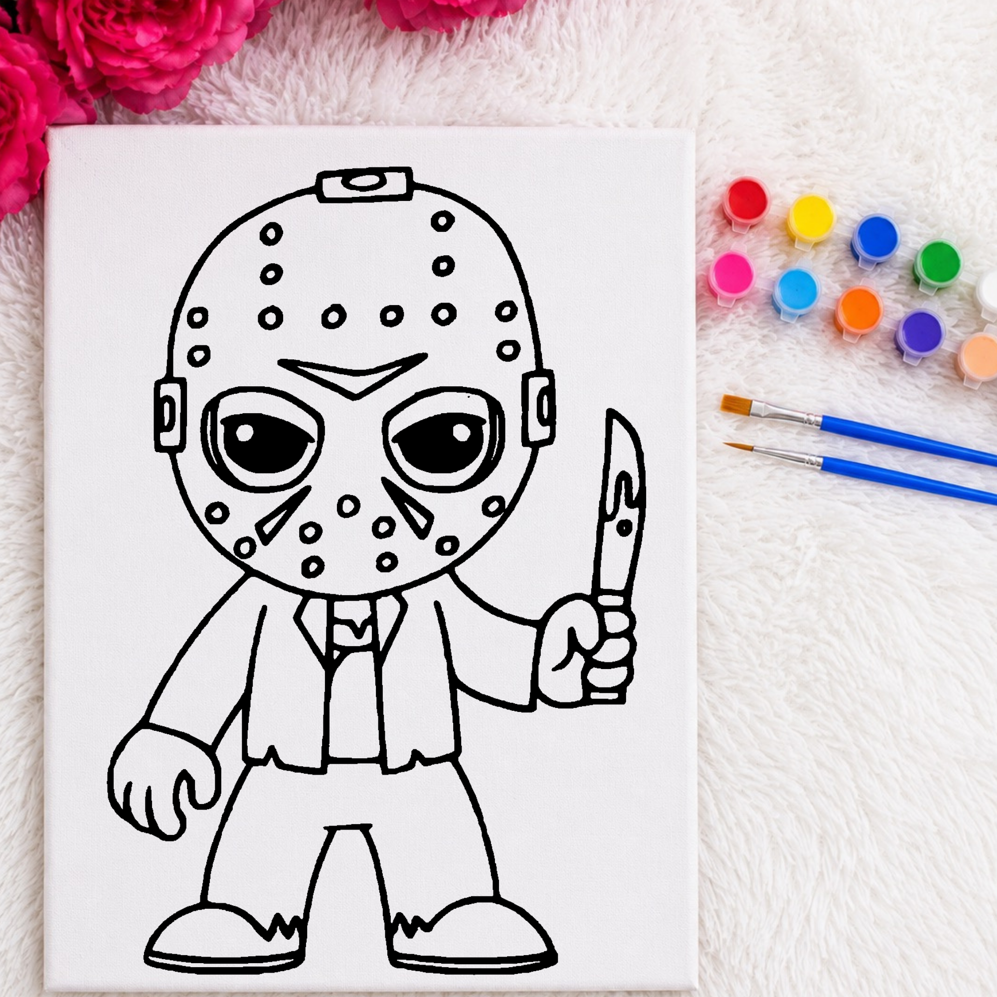 Press & Paint Kit - Jason Halloween