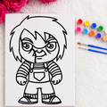Press & Paint Kit - Chucky Halloween