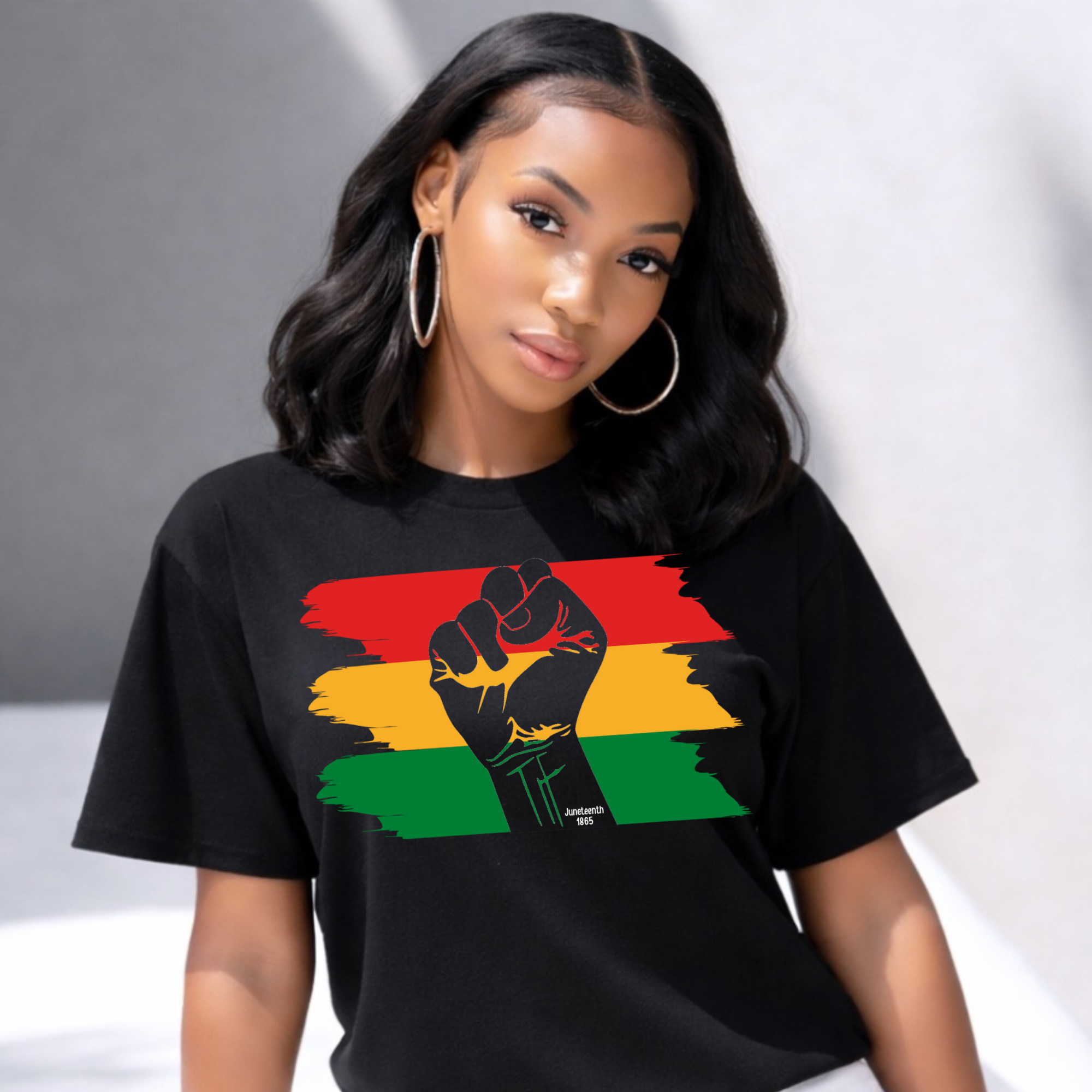 Juneteenth Fist Juneteenth Tshirt or Full Color DTF Transfer