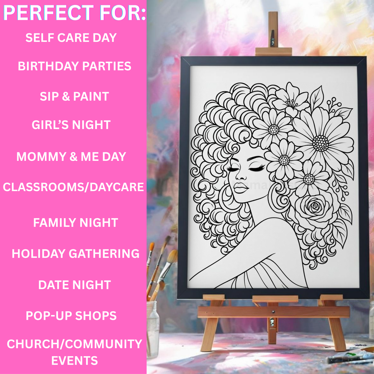 Press & Paint - Flower Beauty - Ladies night