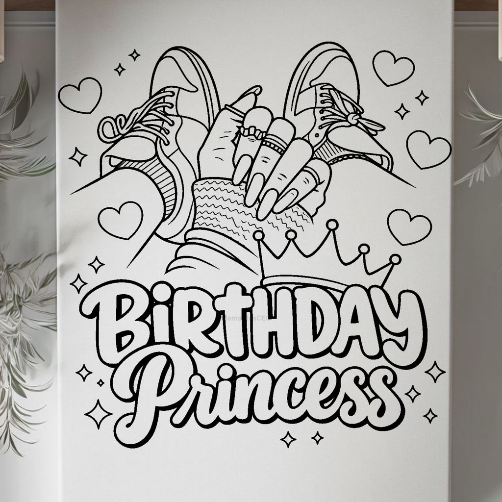 Press & Paint - Birthday Princess