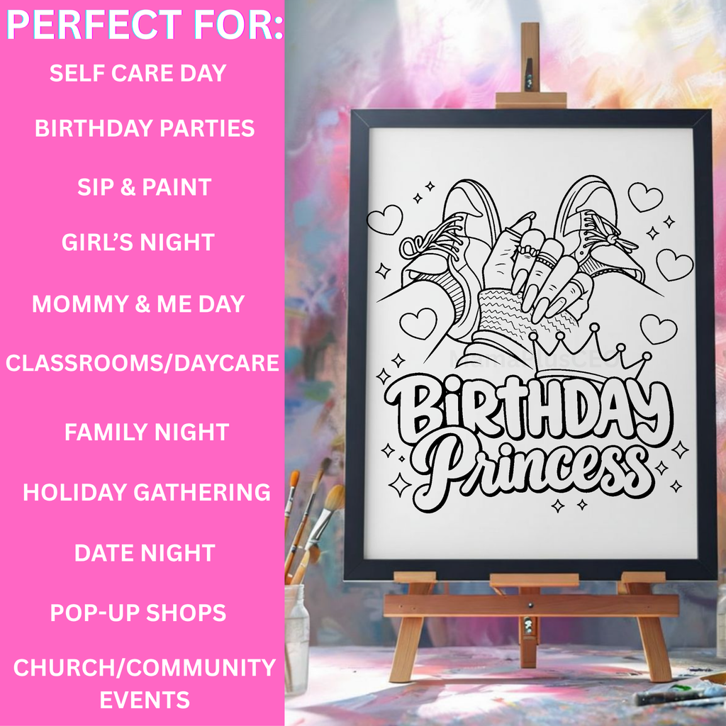 Press & Paint - Birthday Princess