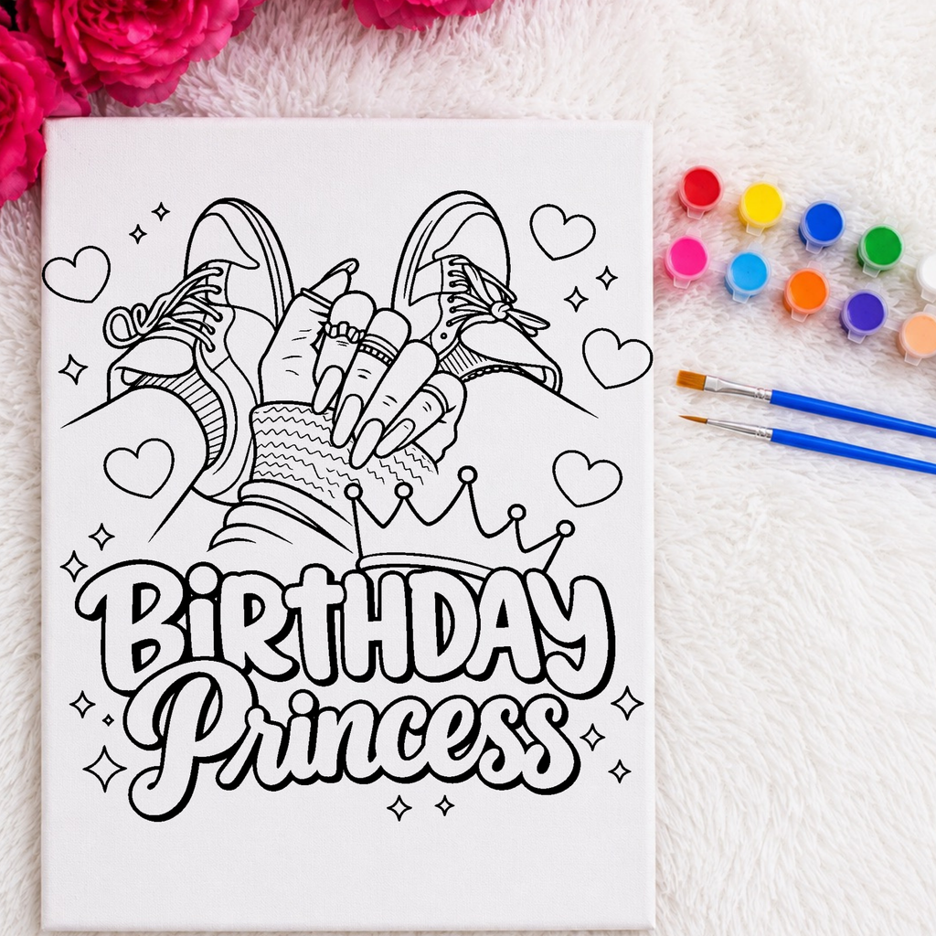 Press & Paint - Birthday Princess