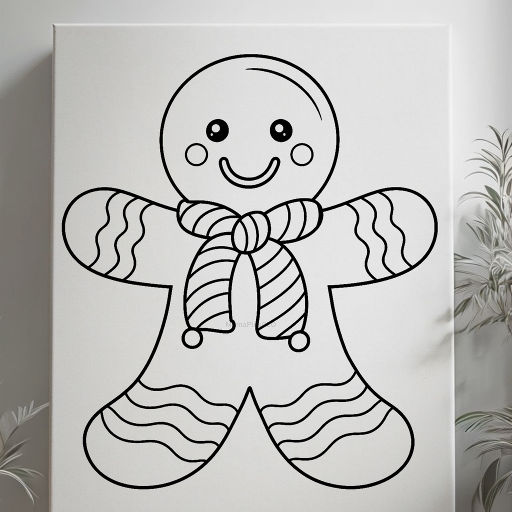 Press & Paint - Christmas - Gingerbread