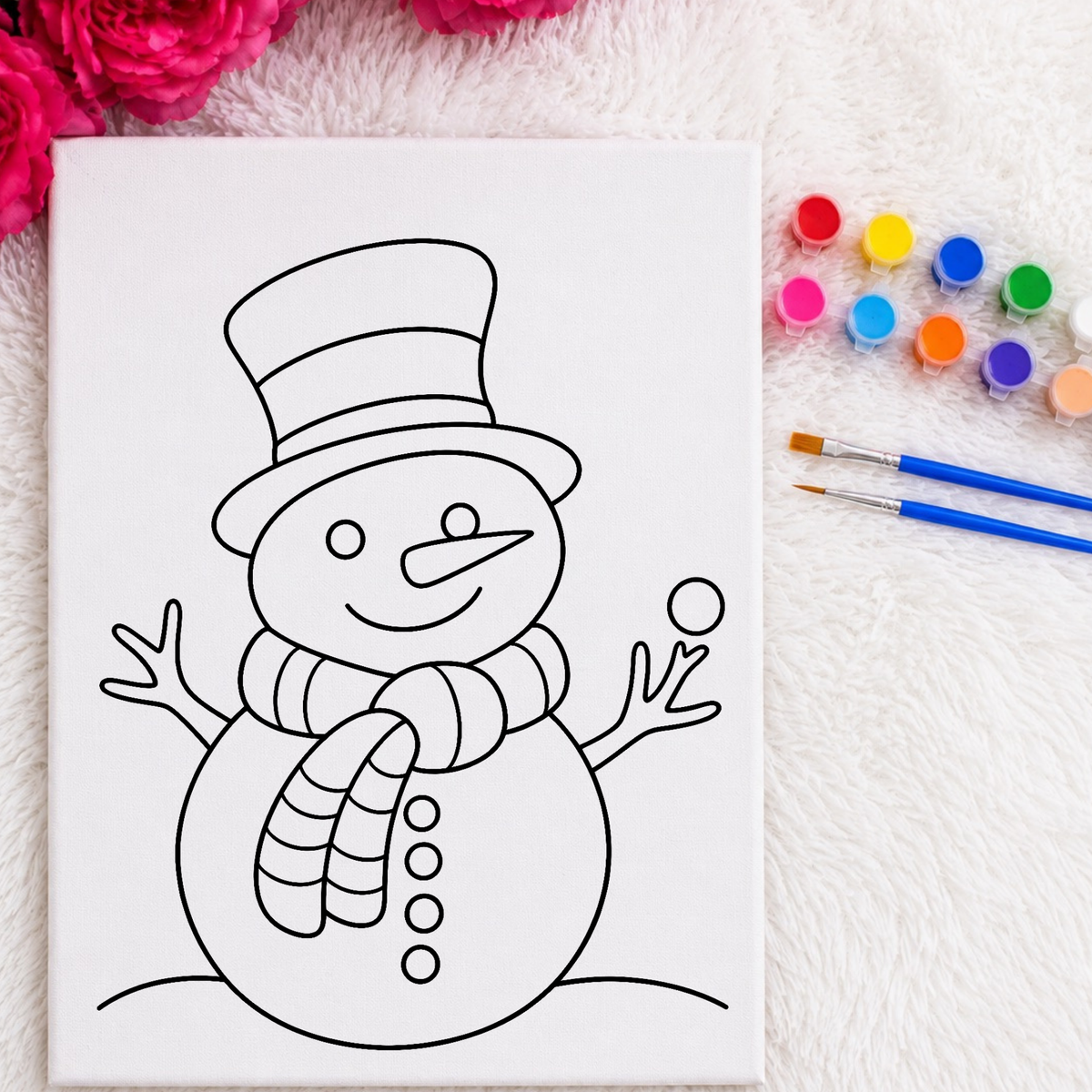 Press & Paint - Christmas - Snowman