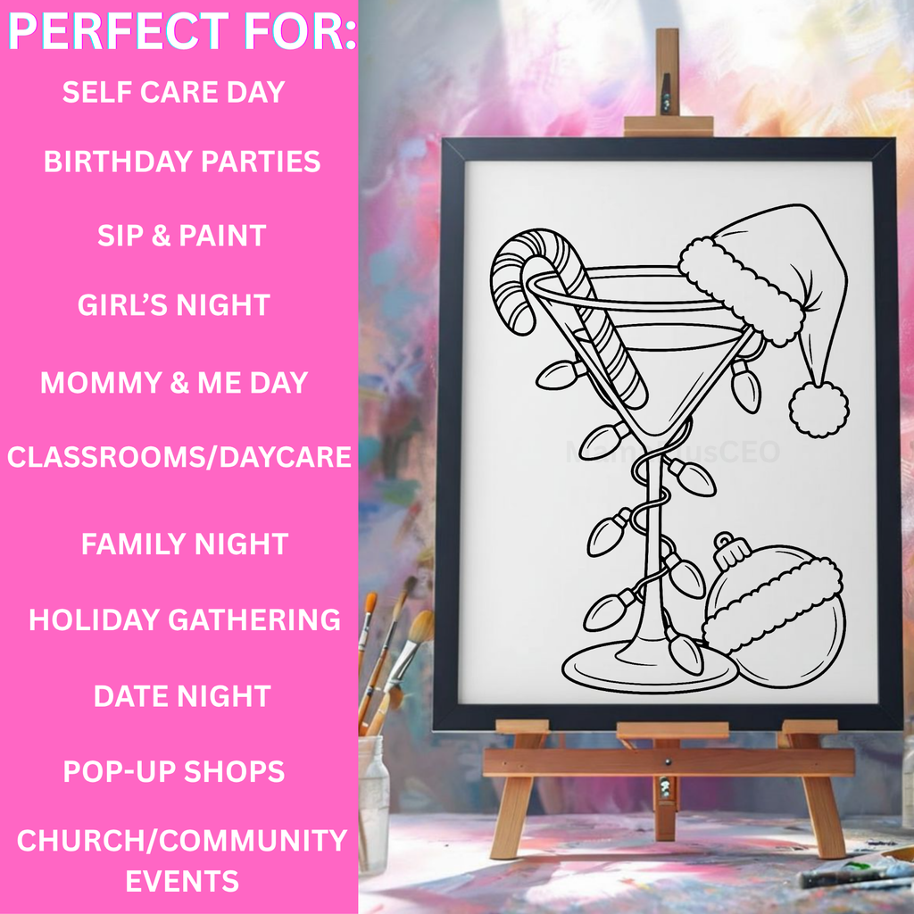 Press & Paint - Christmas - Sip & Paint