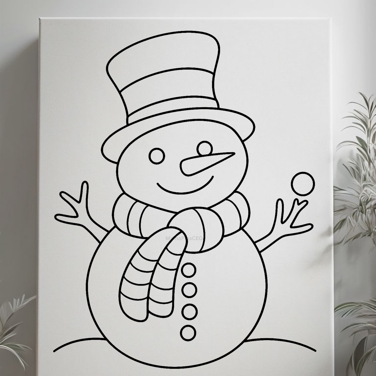 Press & Paint - Christmas - Snowman